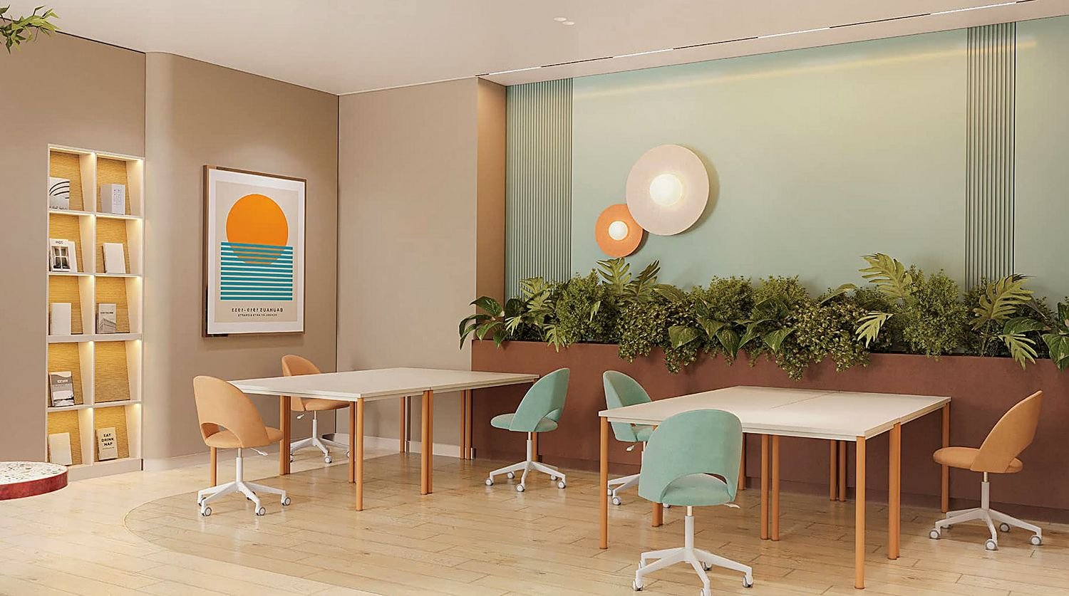 Không gian co-working hub tại The Aspira
