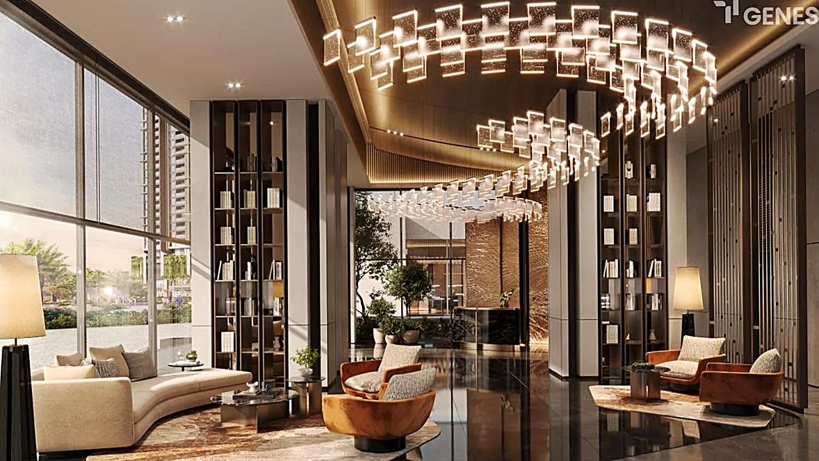 Sảnh lounge đón khách chuẩn khách sạn tại TT Genesis